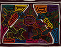Traditional Multi-Color Bird And Flower Mola