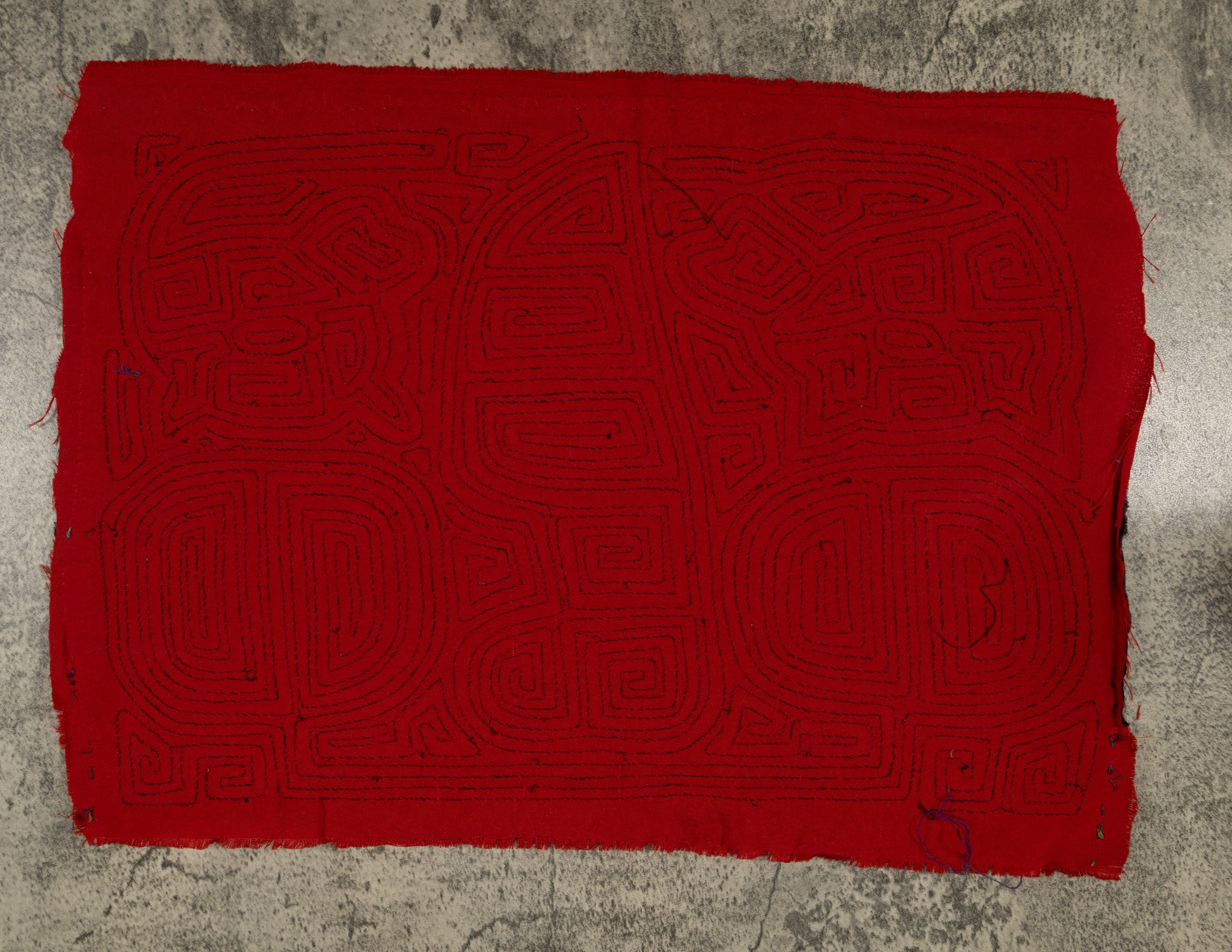 Black And Red Machete And Dog Mola