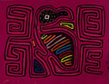 Traditional Pink Rainforest Bird Mola