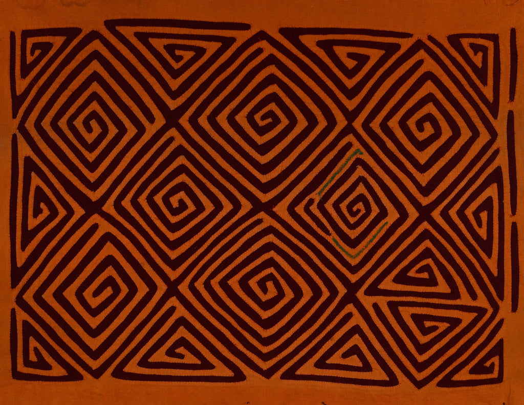 Orange And Burgundy Classic Design Mola