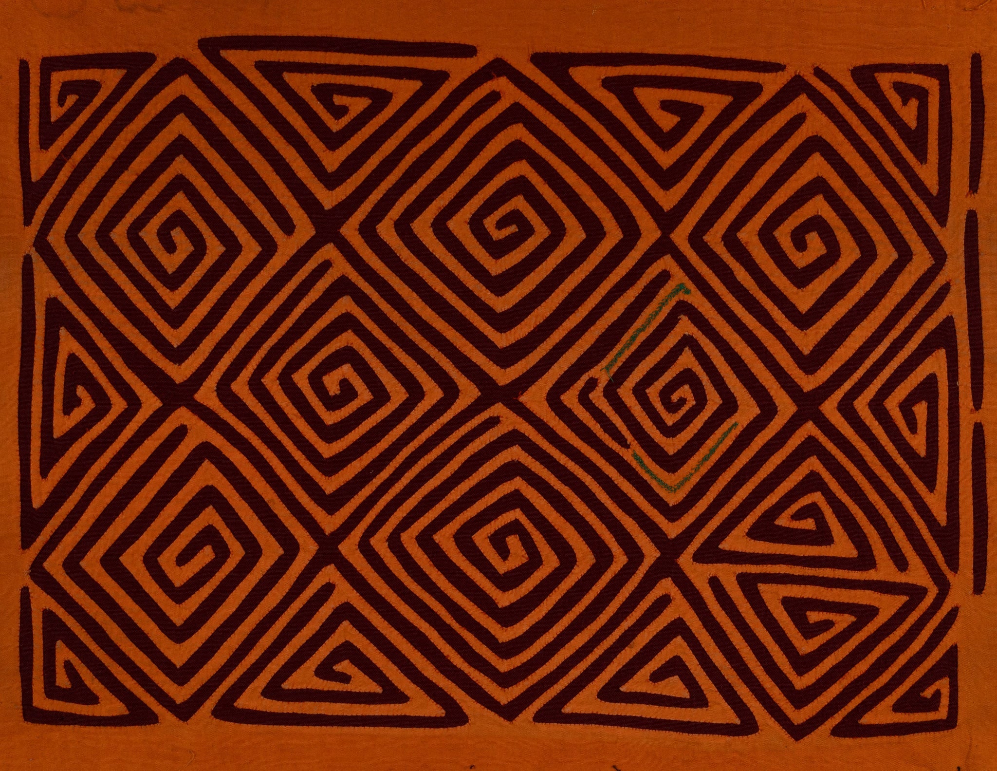 Orange And Burgundy Classic Design Mola