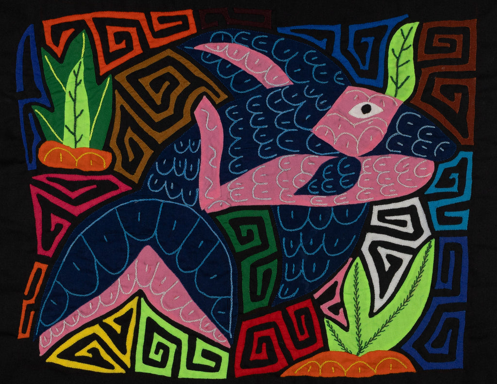Fantasy Pink And Blue Dolphin Mola