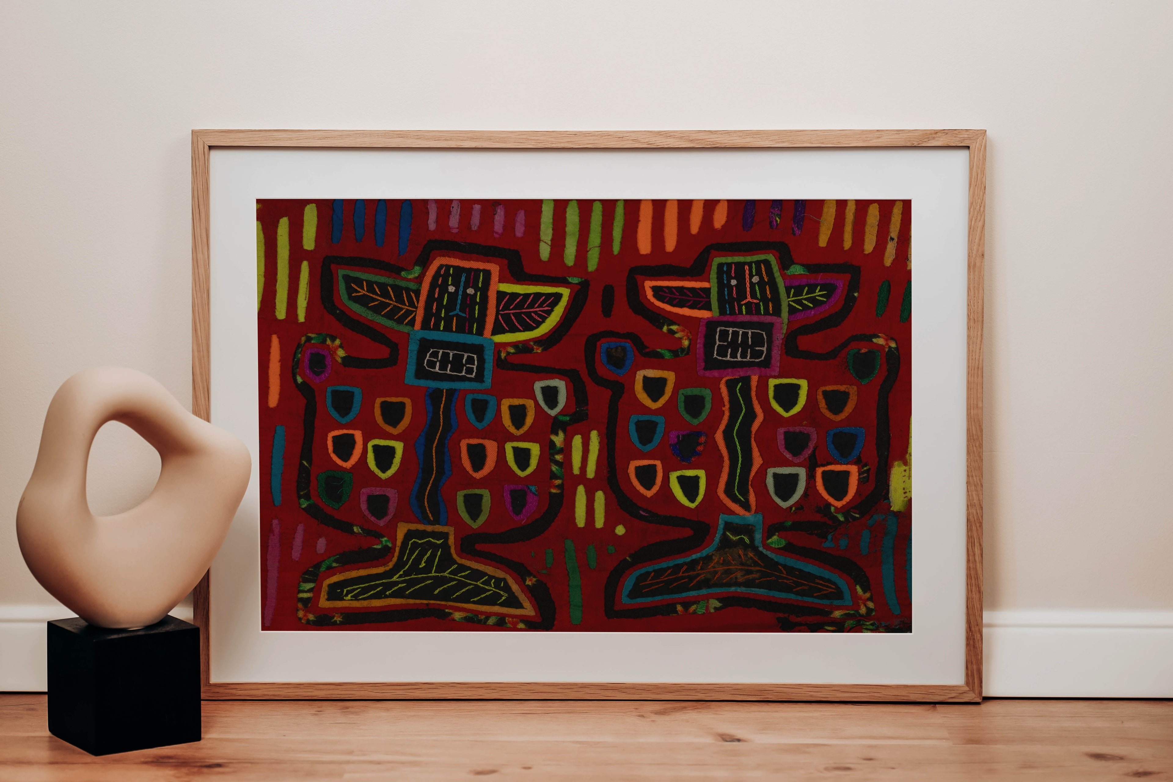 Vintage Weird Totem Pole Mola