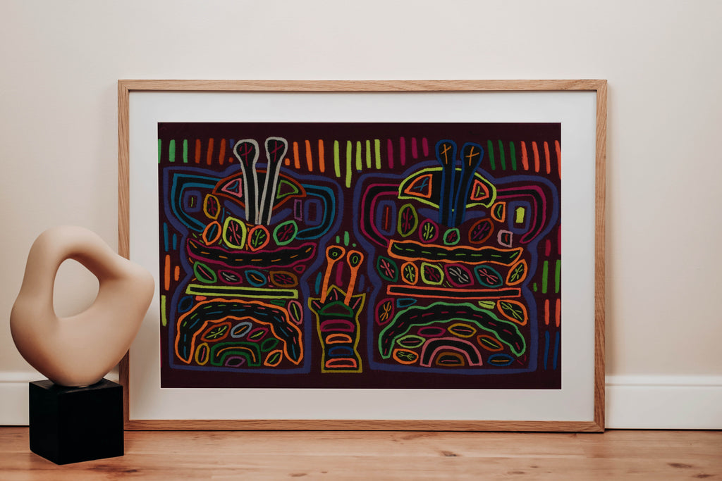 Classic Rainbow Colors Fantasy Lobster Mola