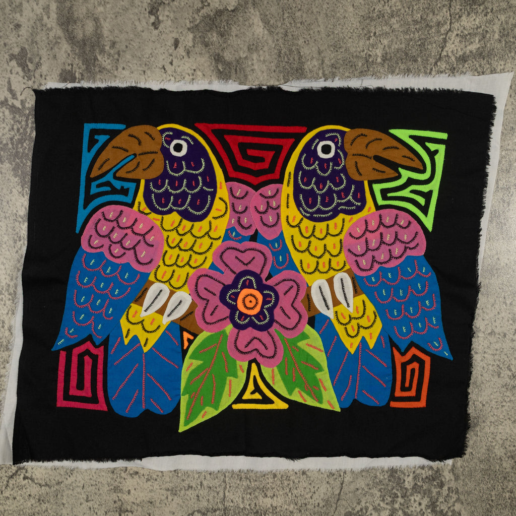 Fantasy Pink Yellow And Blue Two Toucan Parrot Bird Mola