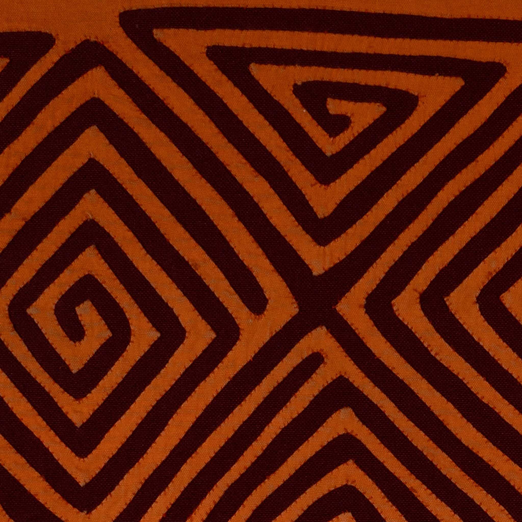 Orange And Burgundy Classic Design Mola