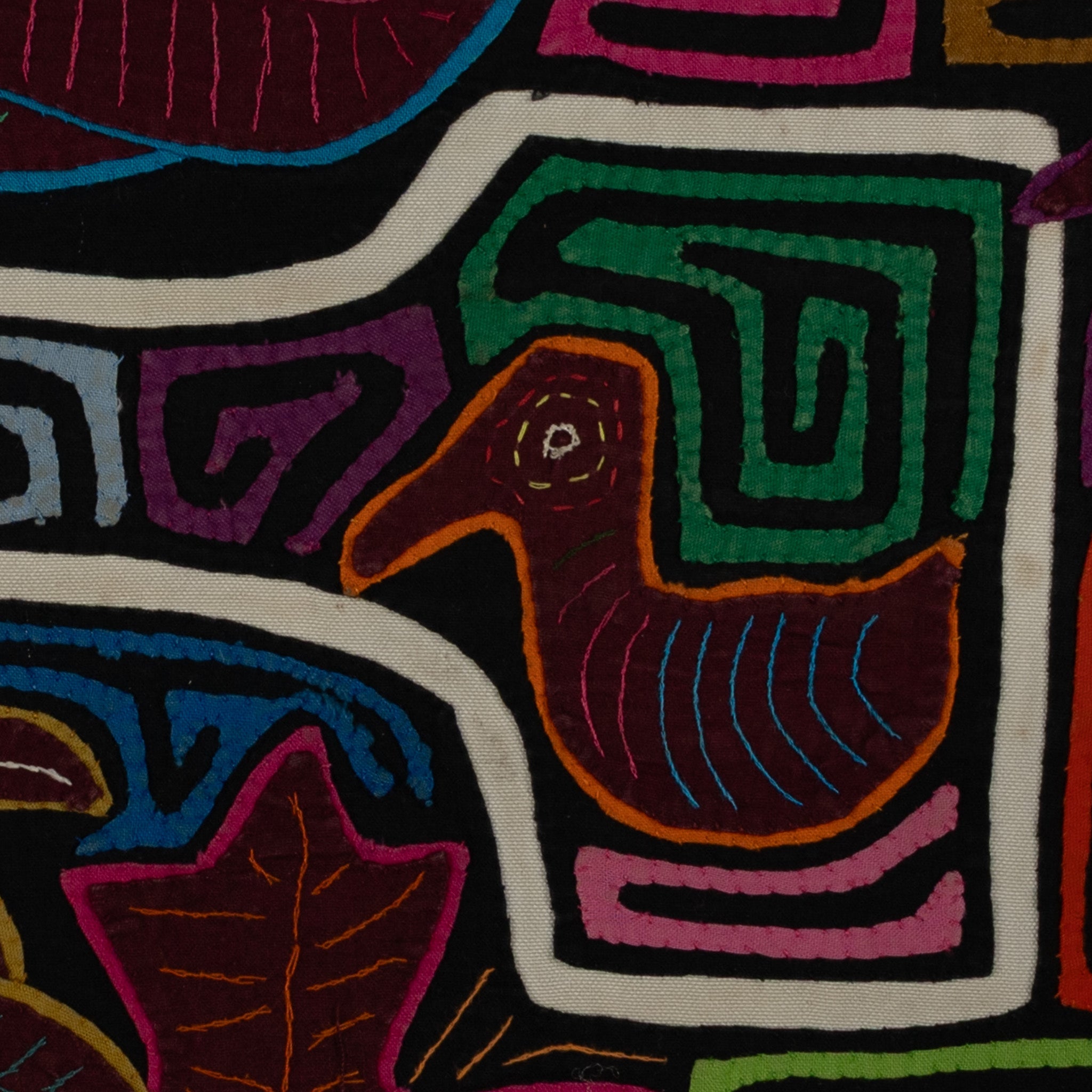 Traditional Multi-Color Ducks Galore Mola