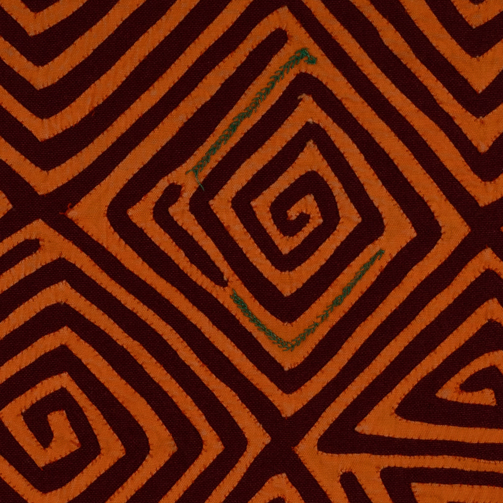 Orange And Burgundy Classic Design Mola
