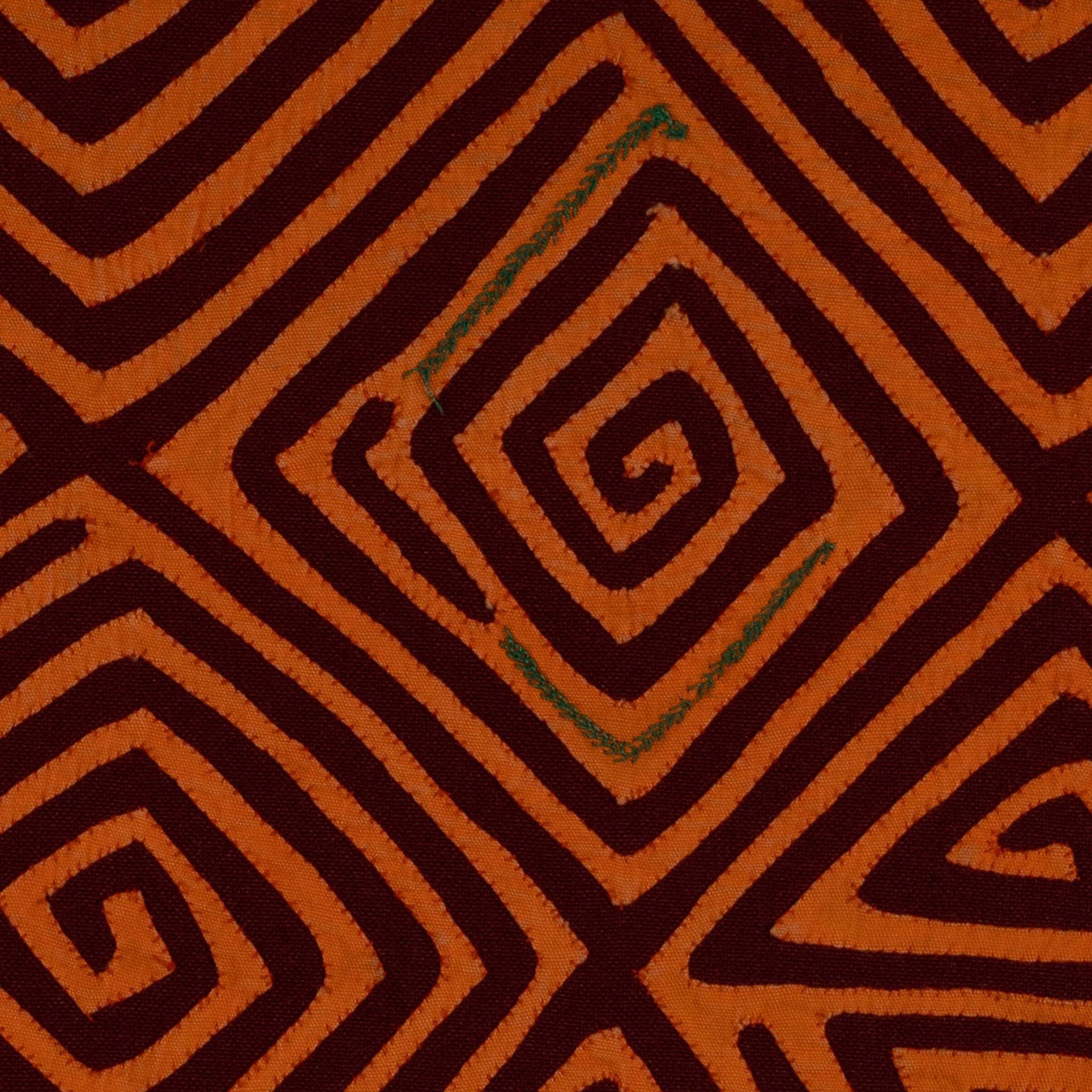 Orange And Burgundy Classic Design Mola