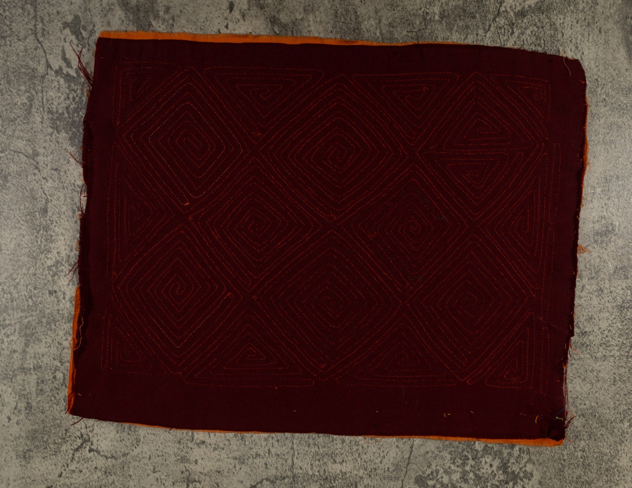 Orange And Burgundy Classic Design Mola