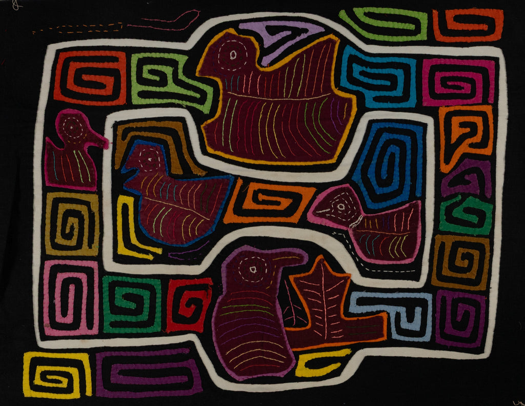 Traditional Multi-Color Ducks Galore Mola