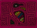 Traditional Pink Jungle Bird Mola