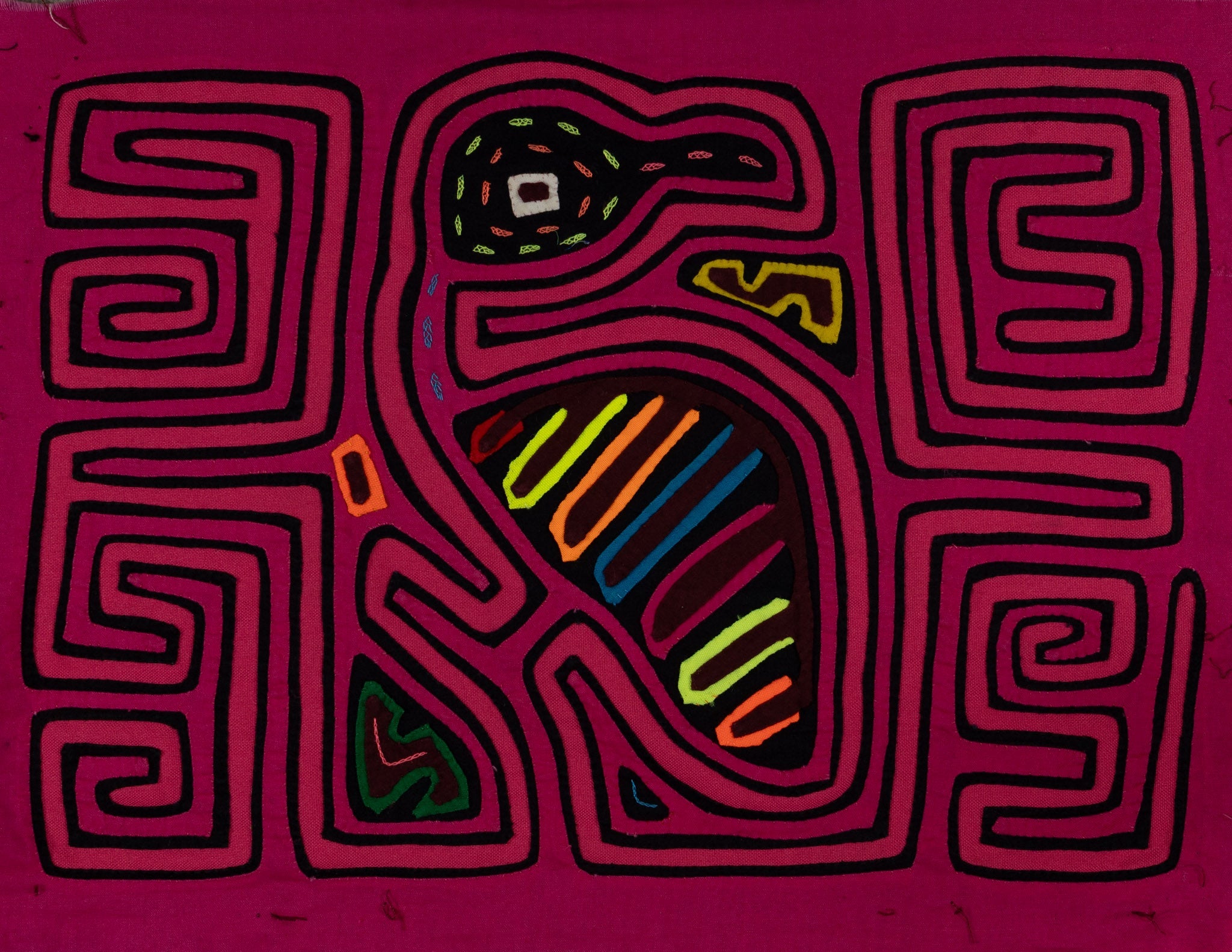 Traditional Pink Jungle Bird Mola
