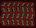 Traditional Burgundy Orange And White Sleepy ZZZ Mola