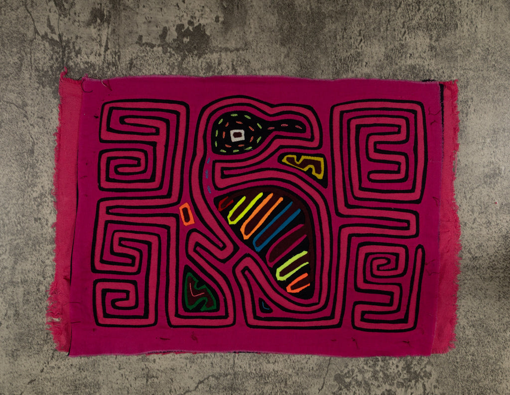 Traditional Pink Jungle Bird Mola