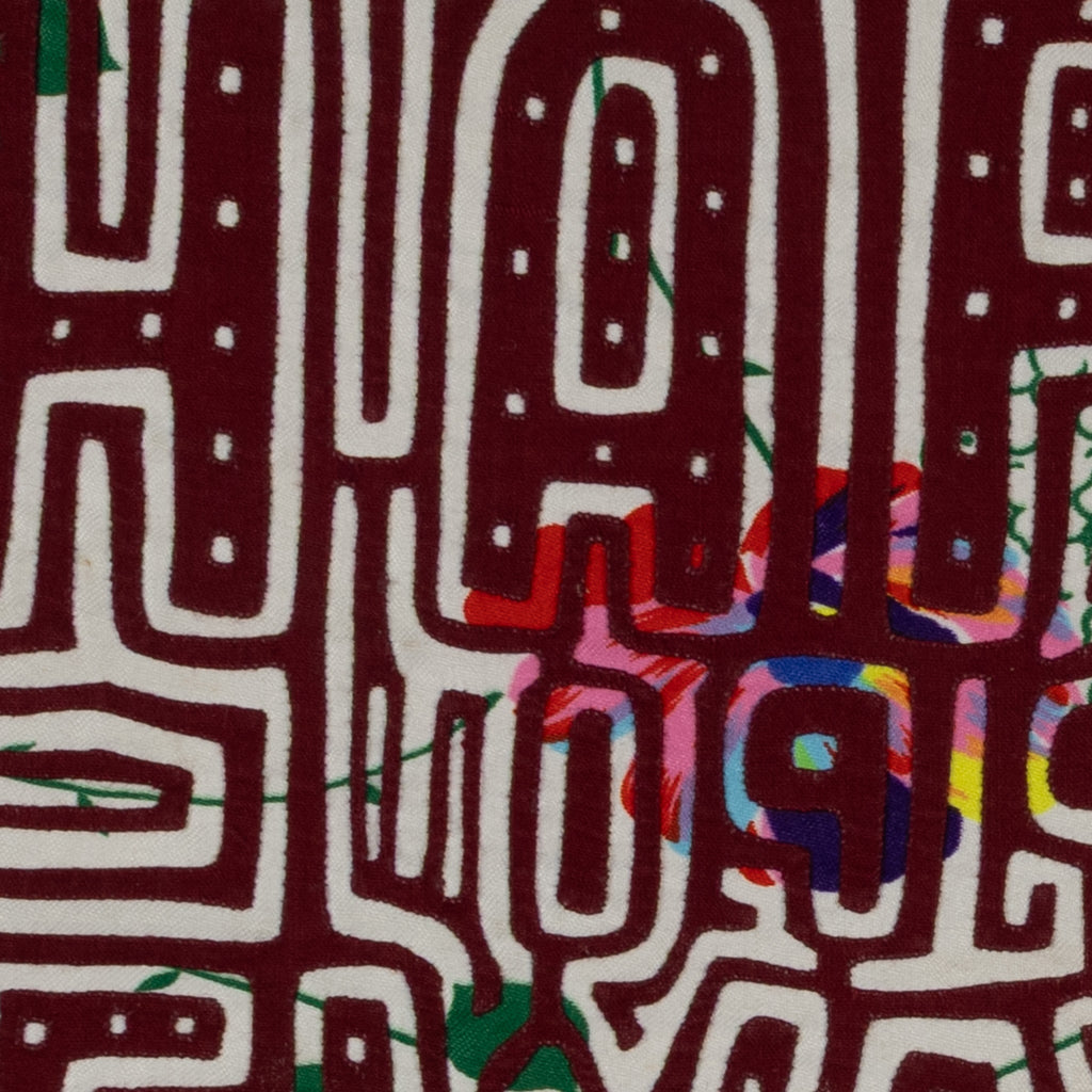 Vintage Red And White Happy New Year Mola