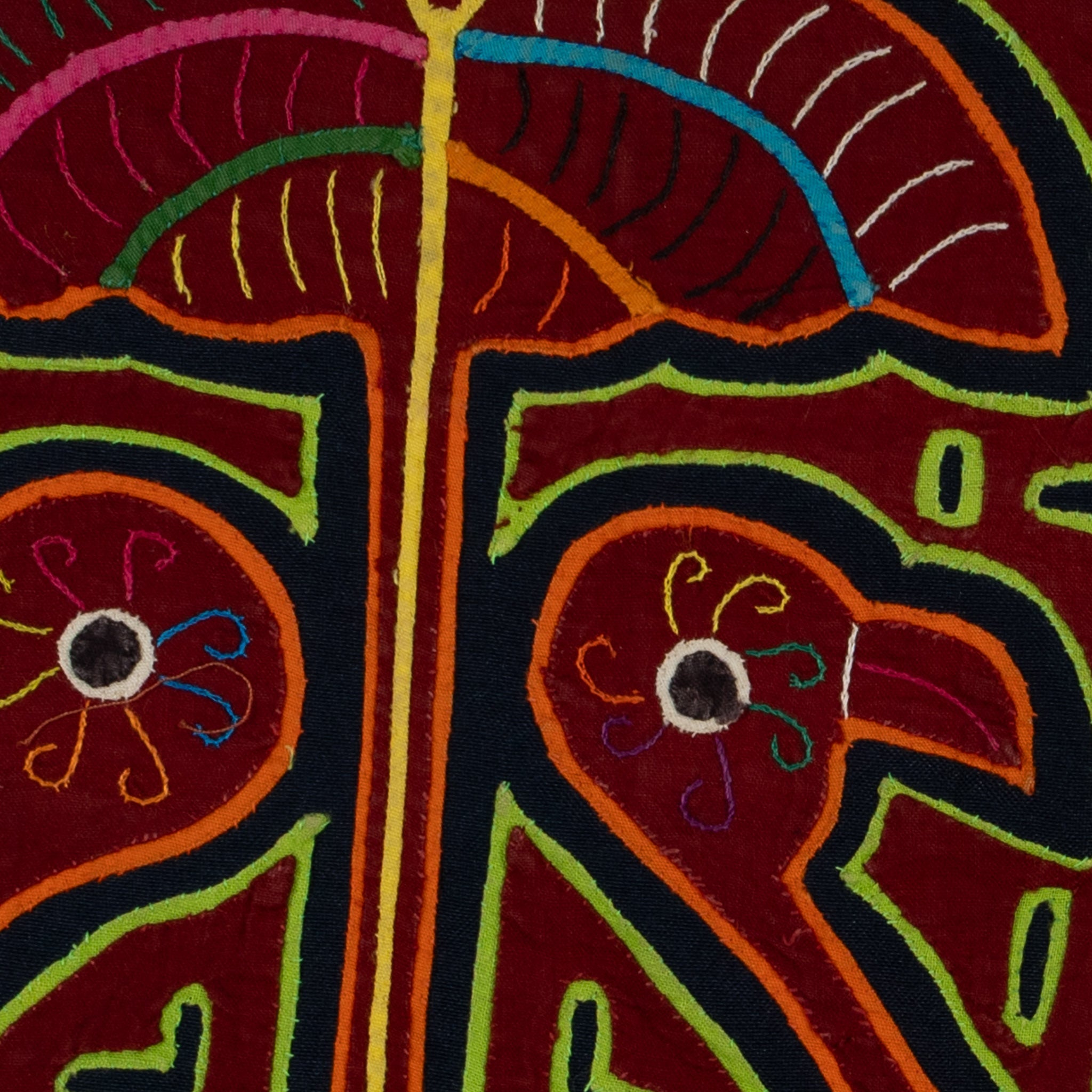 Traditional Multi-Color Duck Under Mushroom Mola