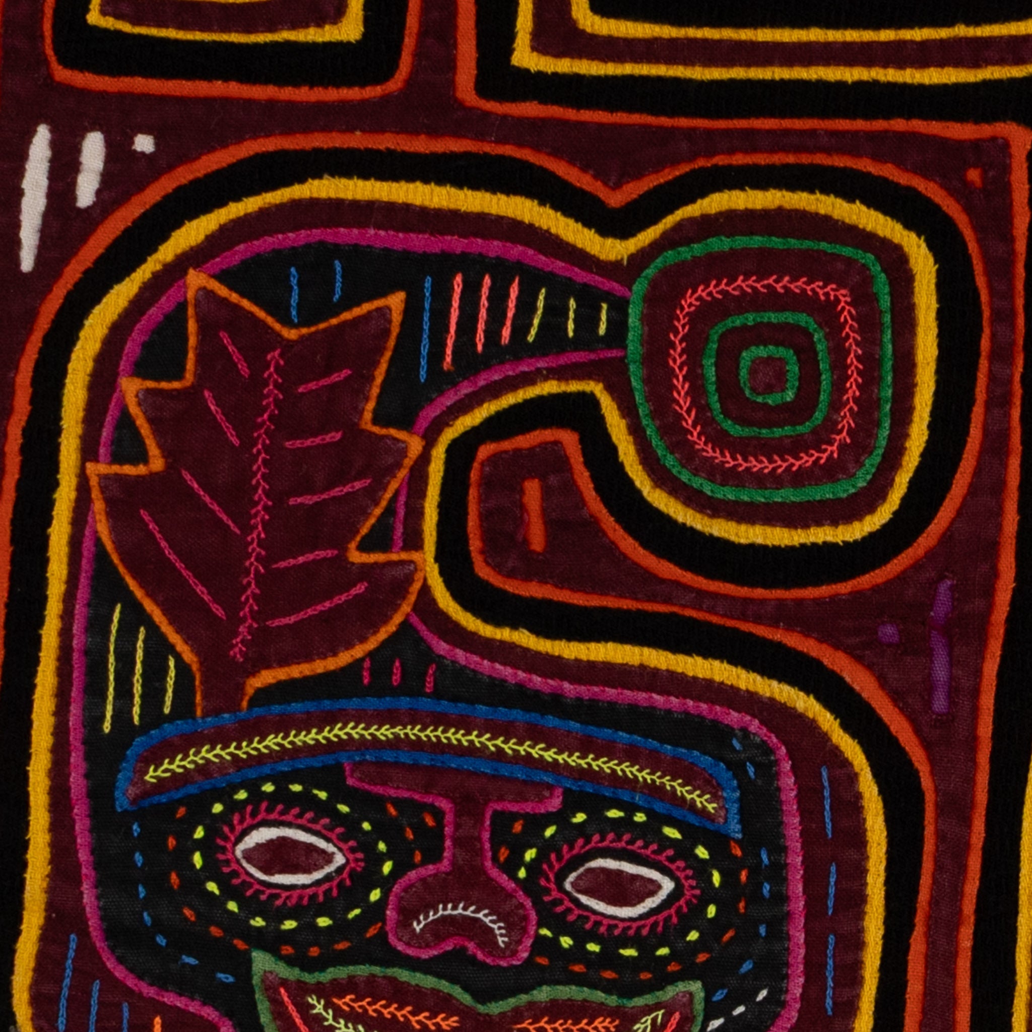 Traditional Orange Red And Yellow Santa Elf Mola