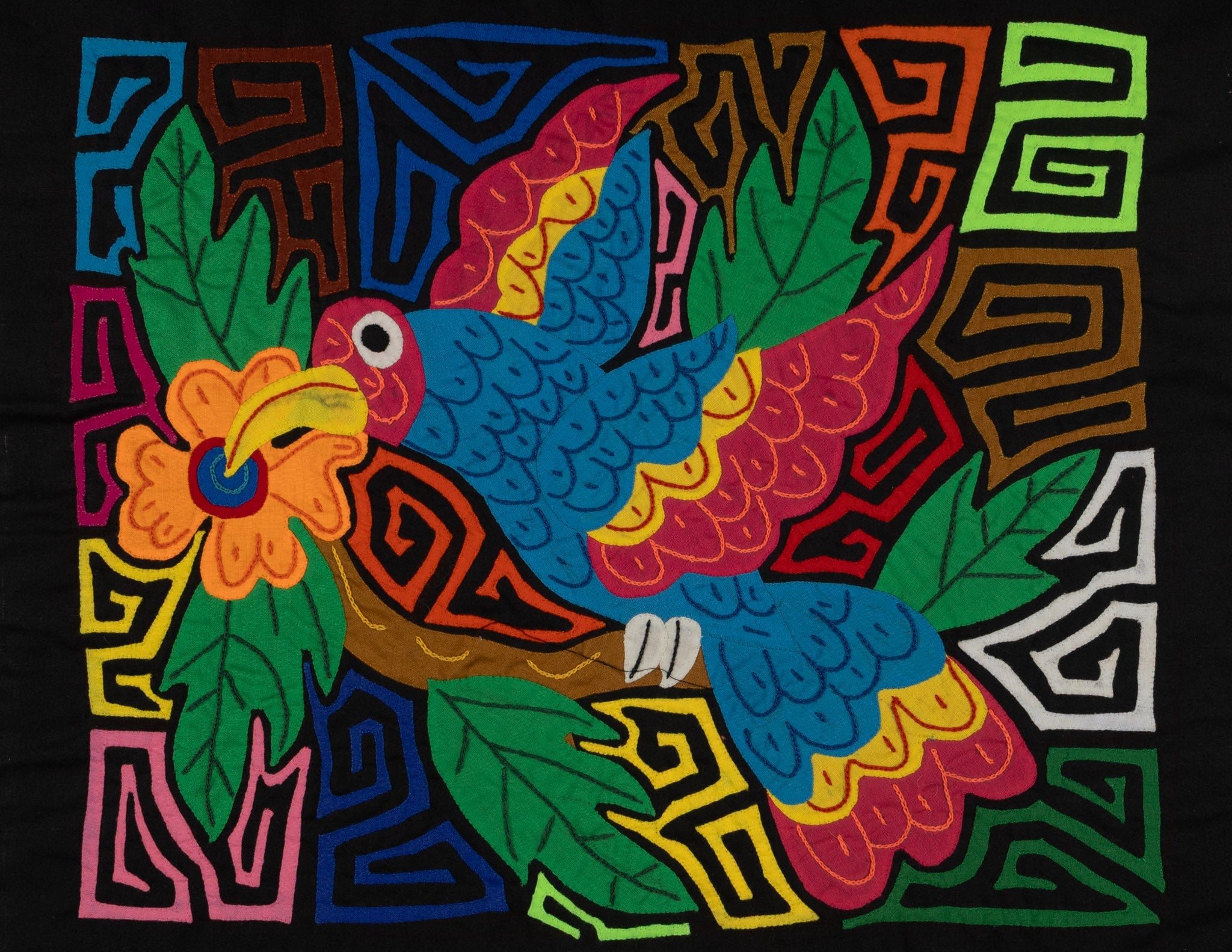 Fantasy Red And Blue Hummingbird Mola
