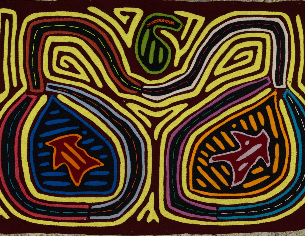 Traditional Burgundy And Yellow Classic Design Mola