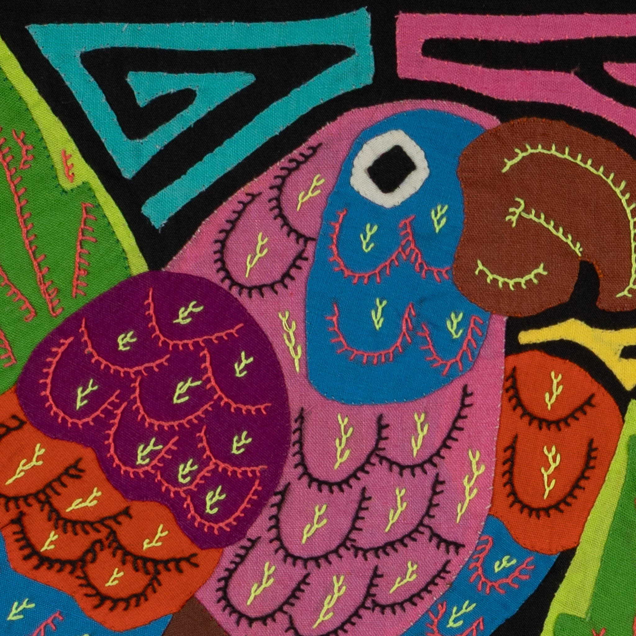 Fantasy Pink And Blue Two Parrot Bird Mola