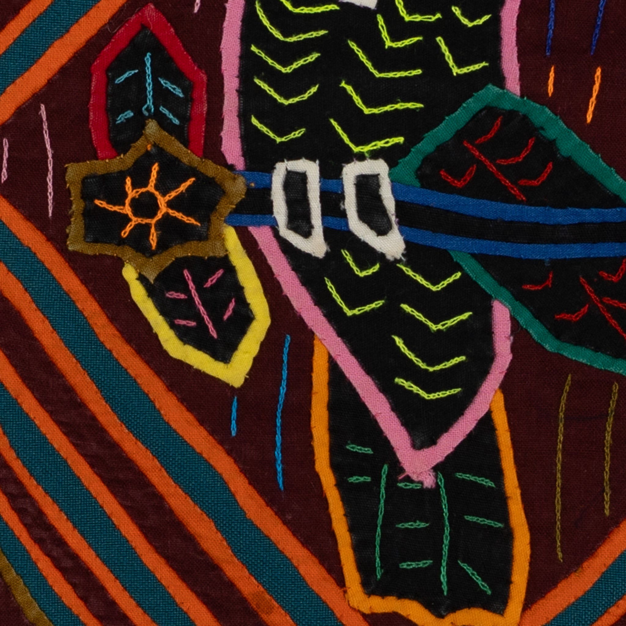 Traditional Orange And Blue squawking Parrot Mola