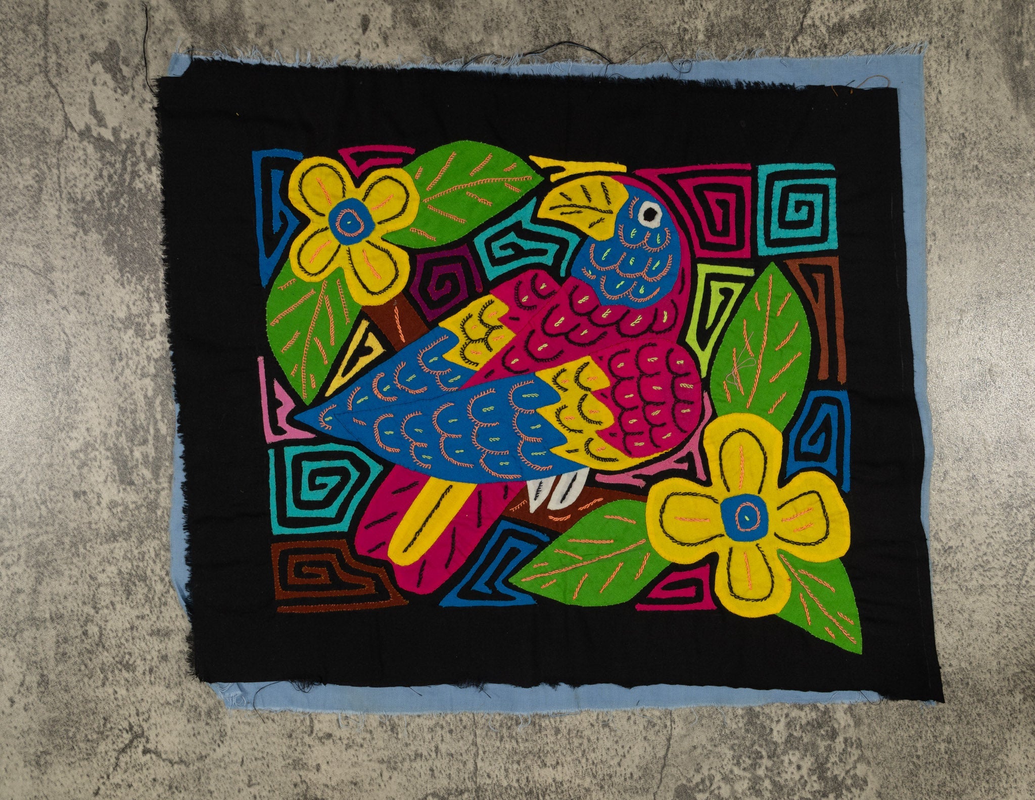Fantasy Red And Blue Toucan Bird Mola