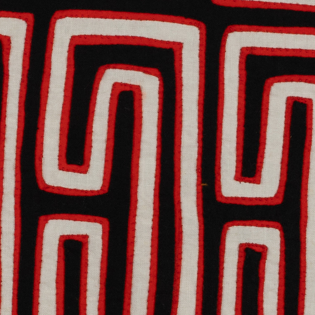 Traditional Black White And Red Classic Design Mola
