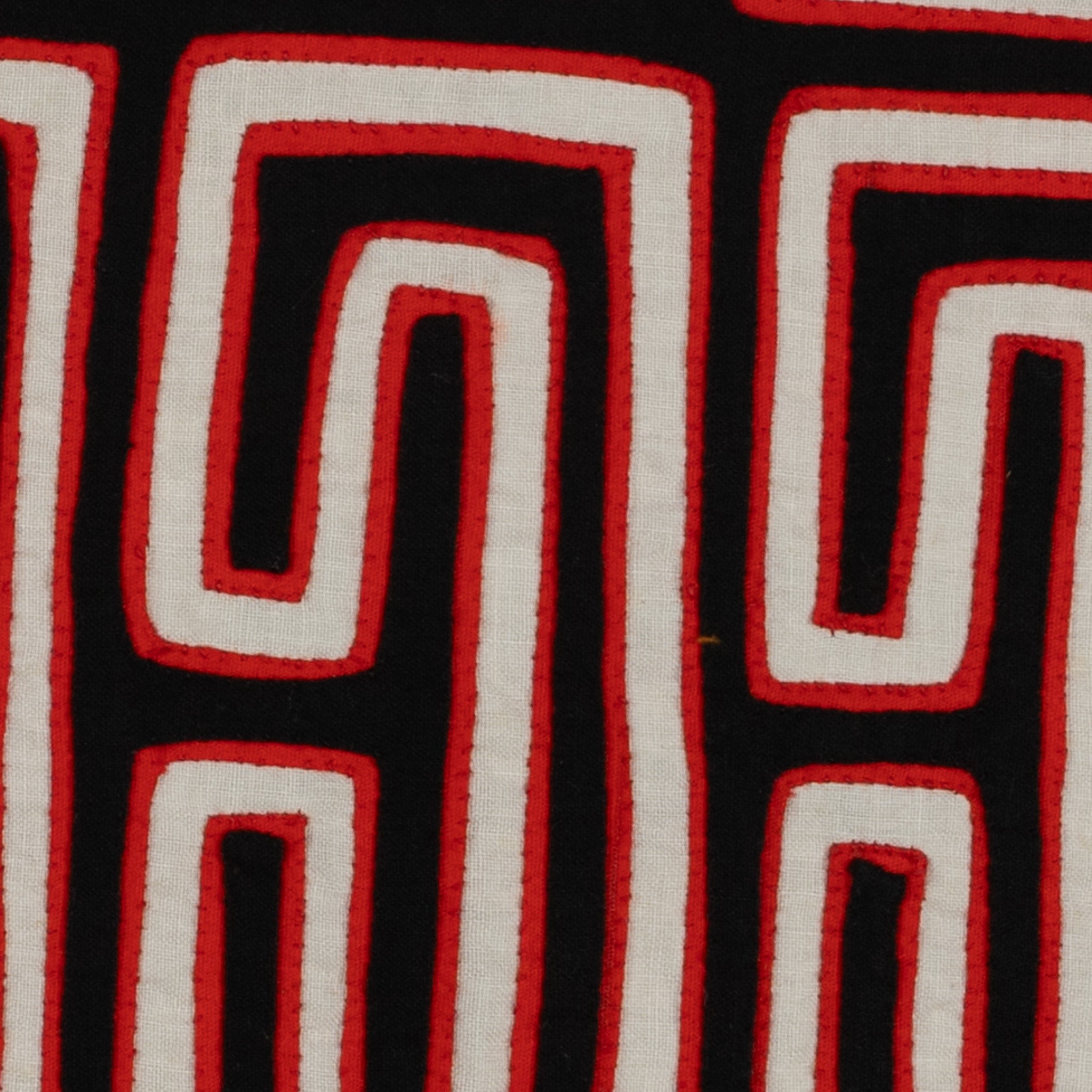 Traditional Black White And Red Classic Design Mola