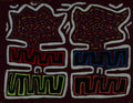 Burgundy And Blue Twin Sister Mola