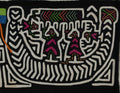 Classic Black And White Boat People Mola