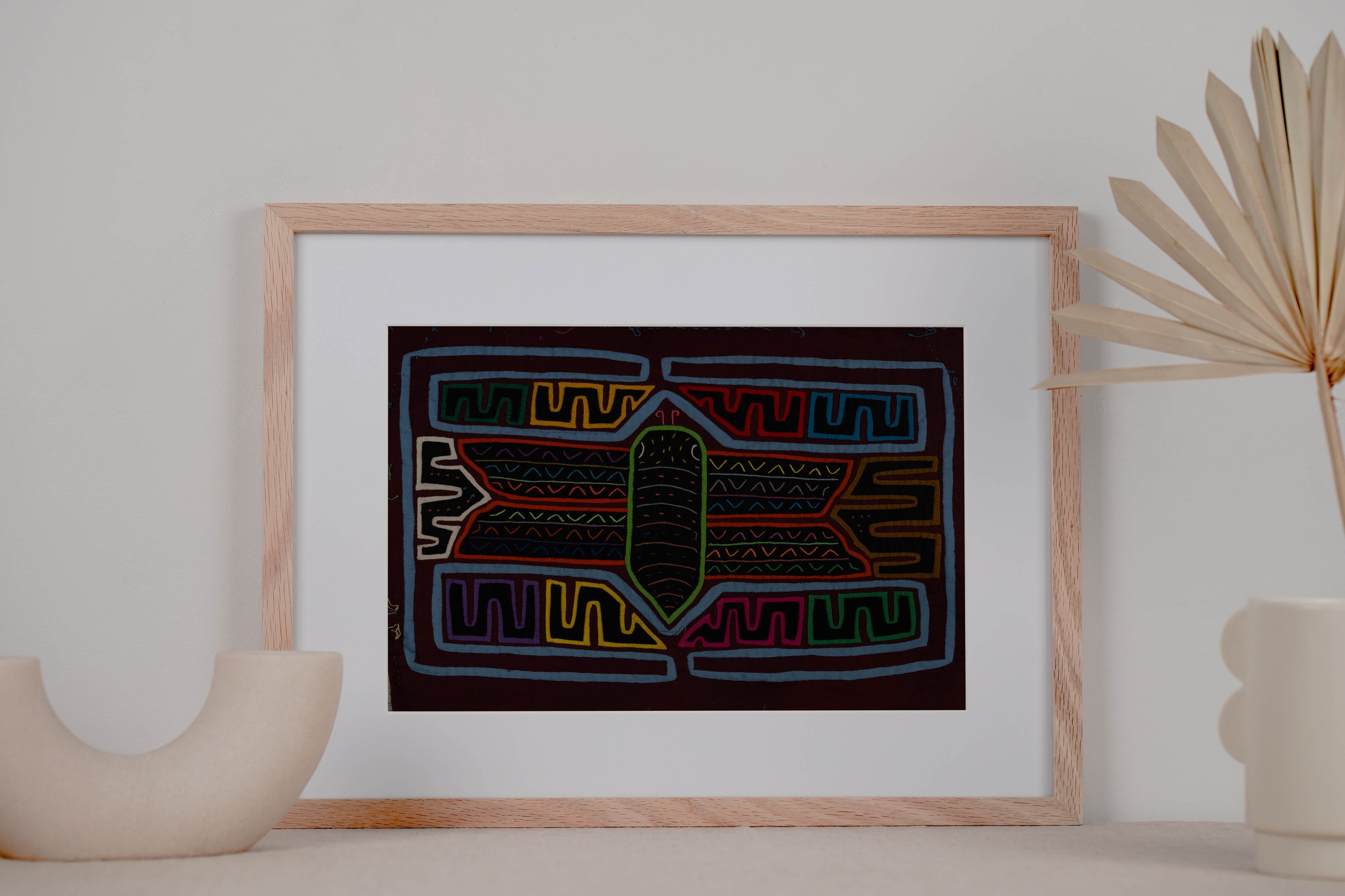 Classic Burgundy And Blue Butterfly Mola (Copy)