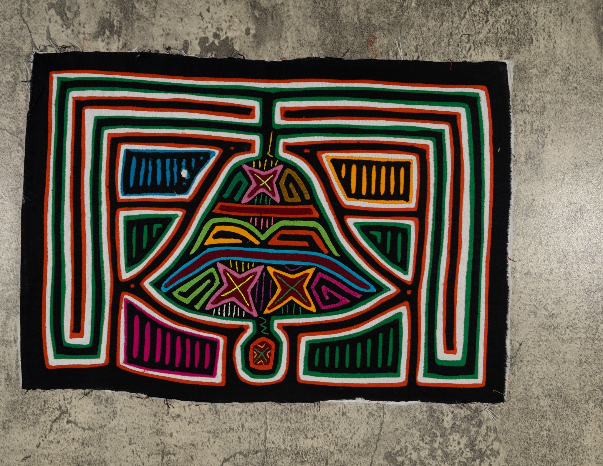 Traditional Orange And White Bell Mola