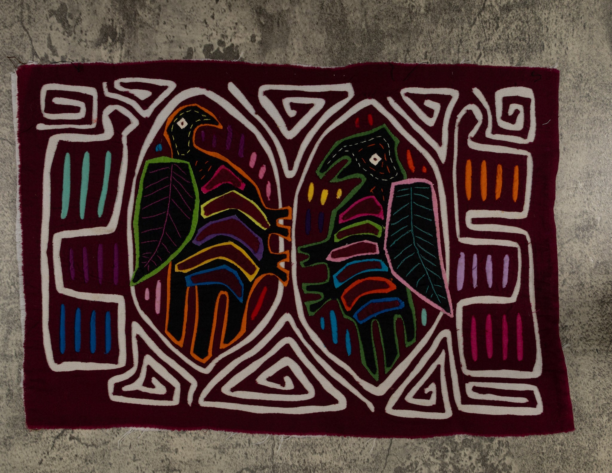 Classic Burgundy And White Buzzard Bird Mola