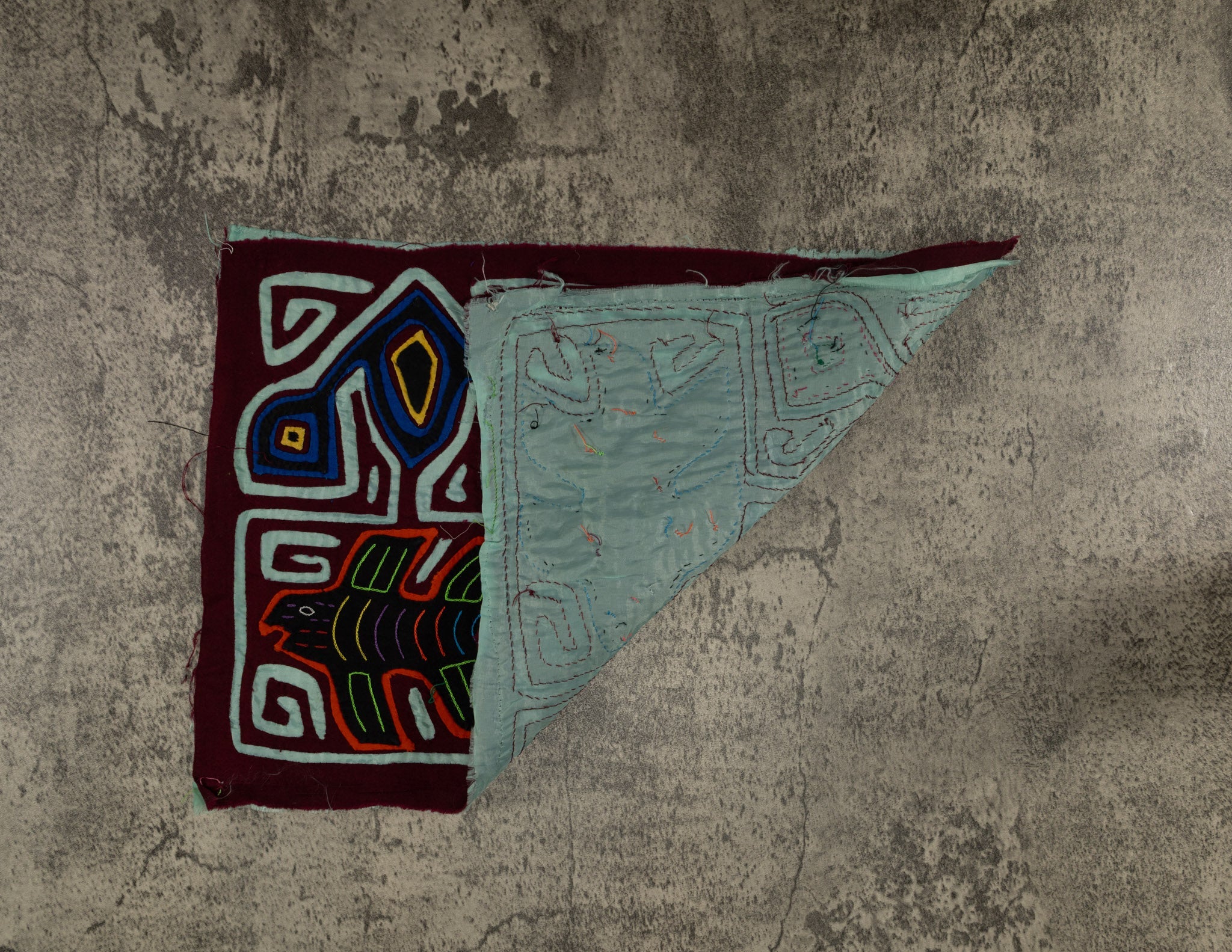 Classic Burgundy And Blue Fish Mola