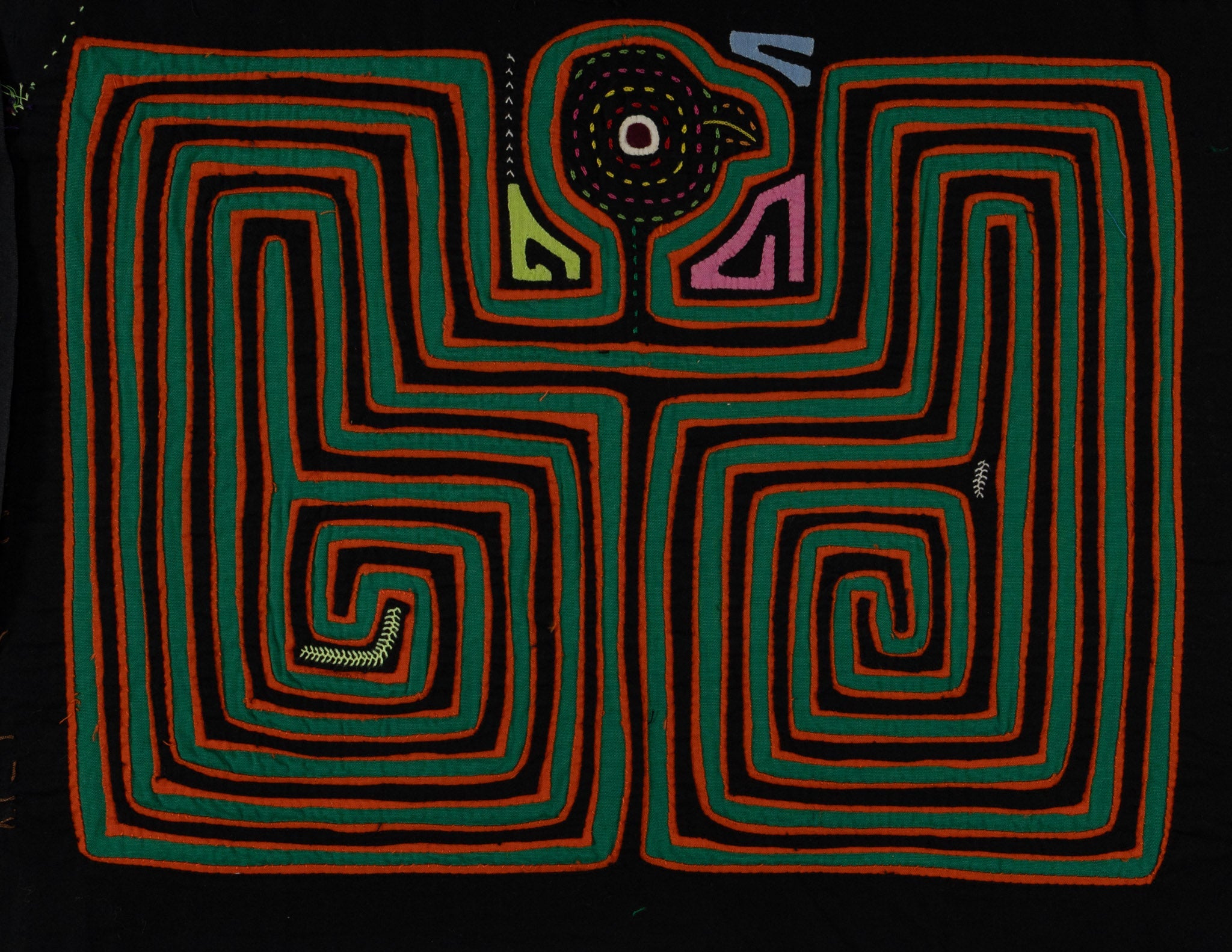 Black Green And Orange Long Arm Dude Mola