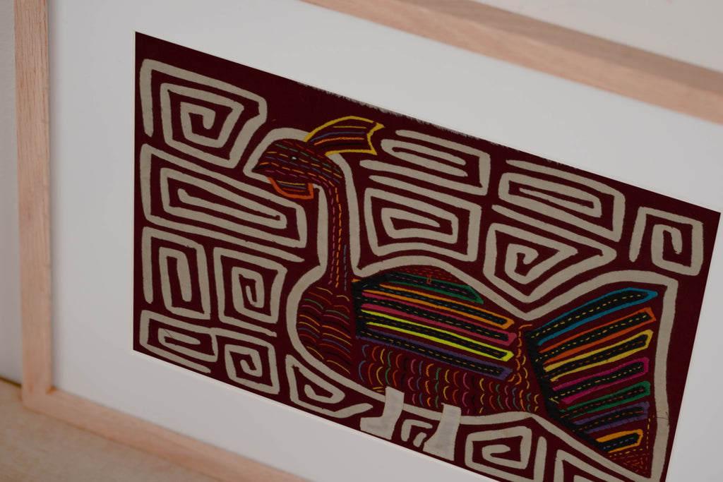 Traditional Burgundy And White Wild Turkey Mola
