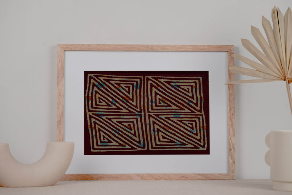 Vintage Background Material ZigZag Mola