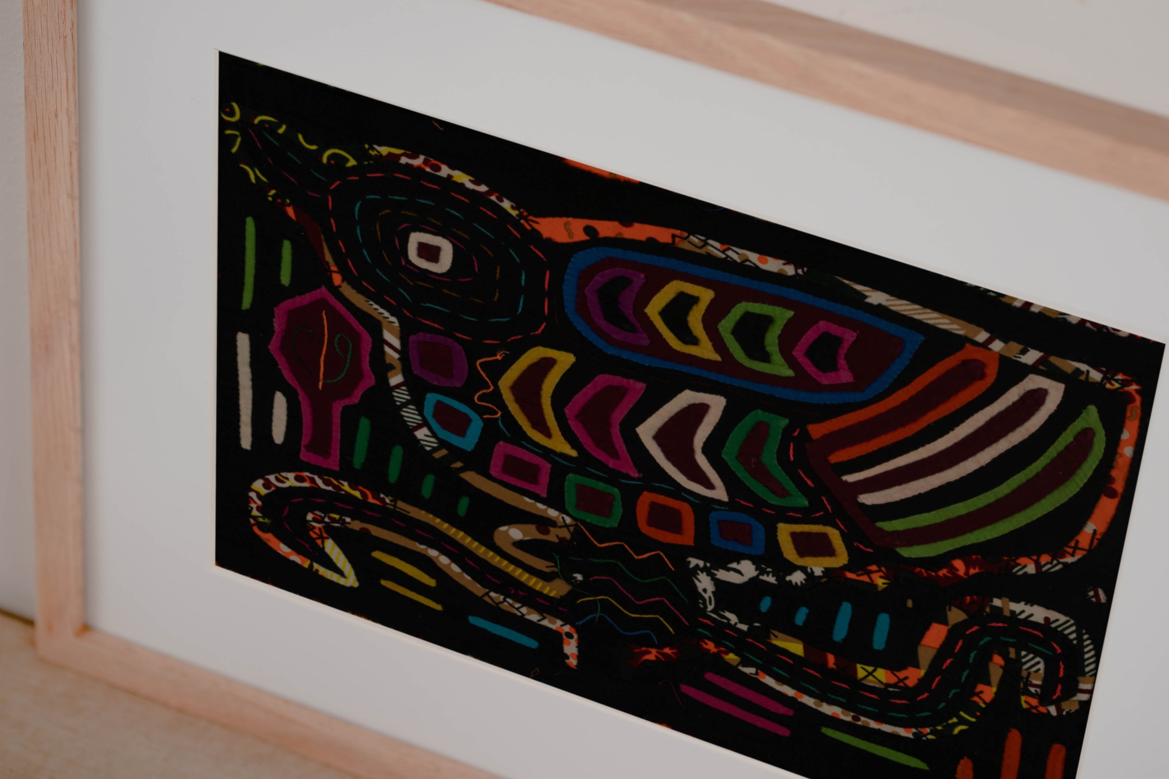 Vintage Rainbow Fancy Bird Mola