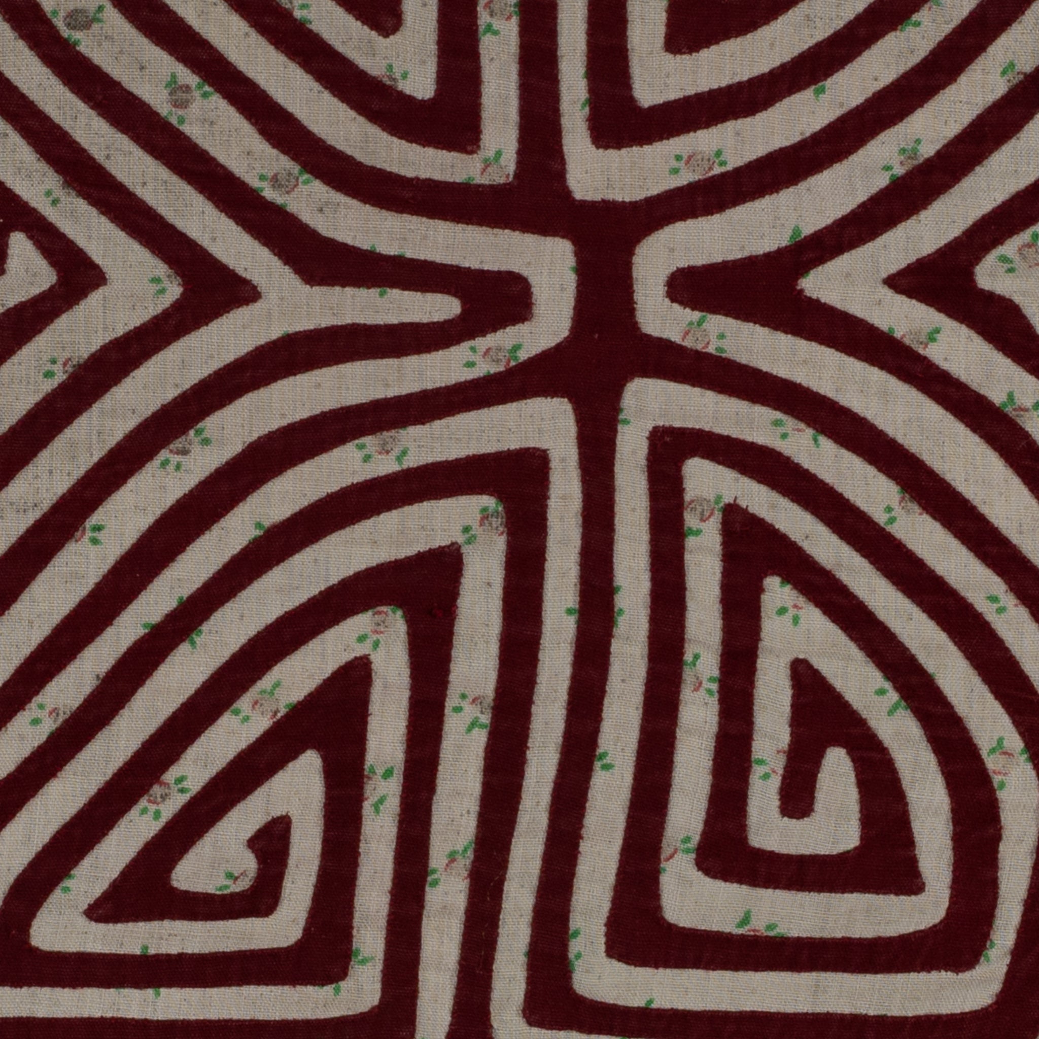 Vintage Burgundy And White Classic Design Mola