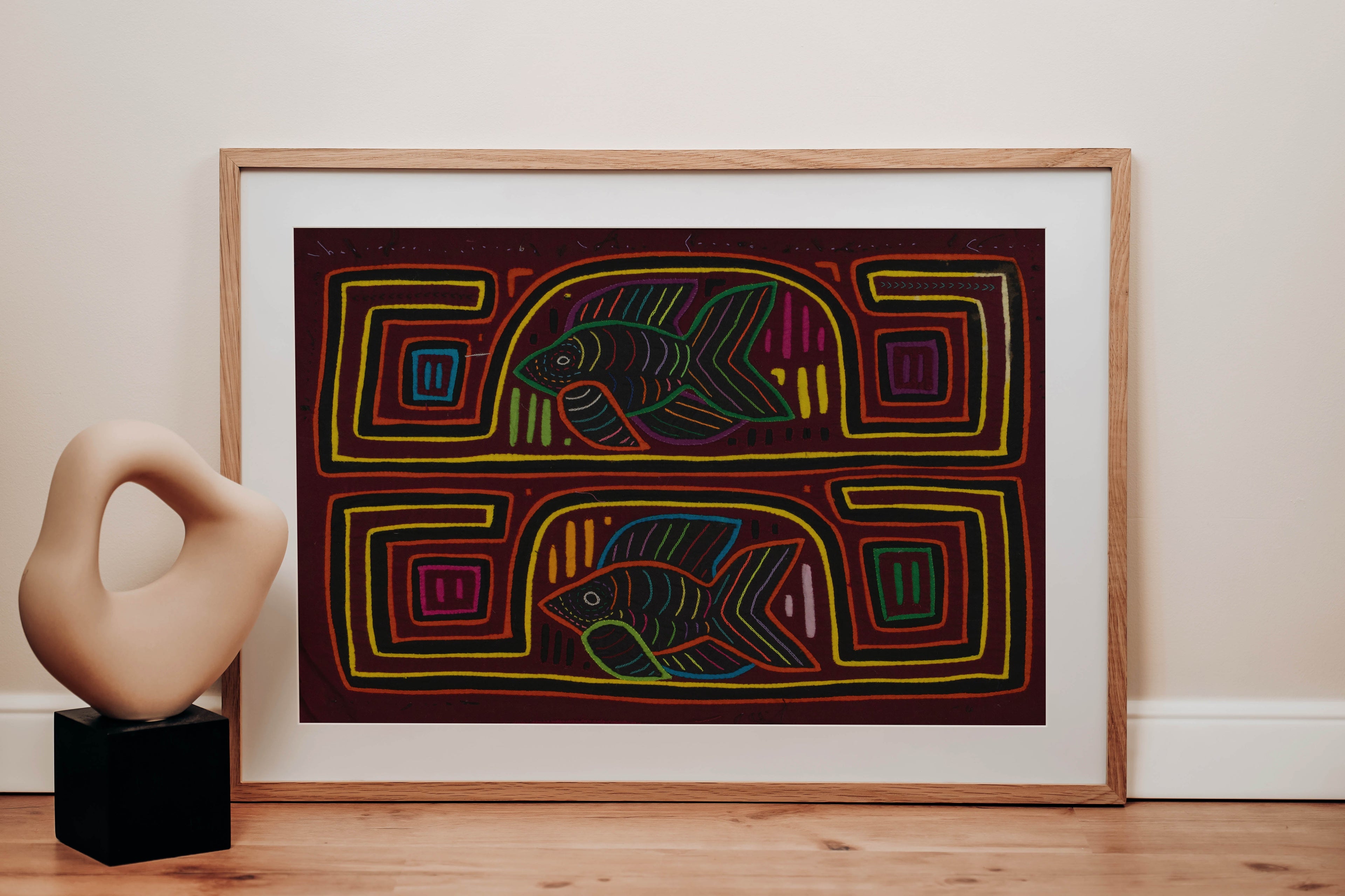 Traditional Red And Yellow Tropical Fish Mola