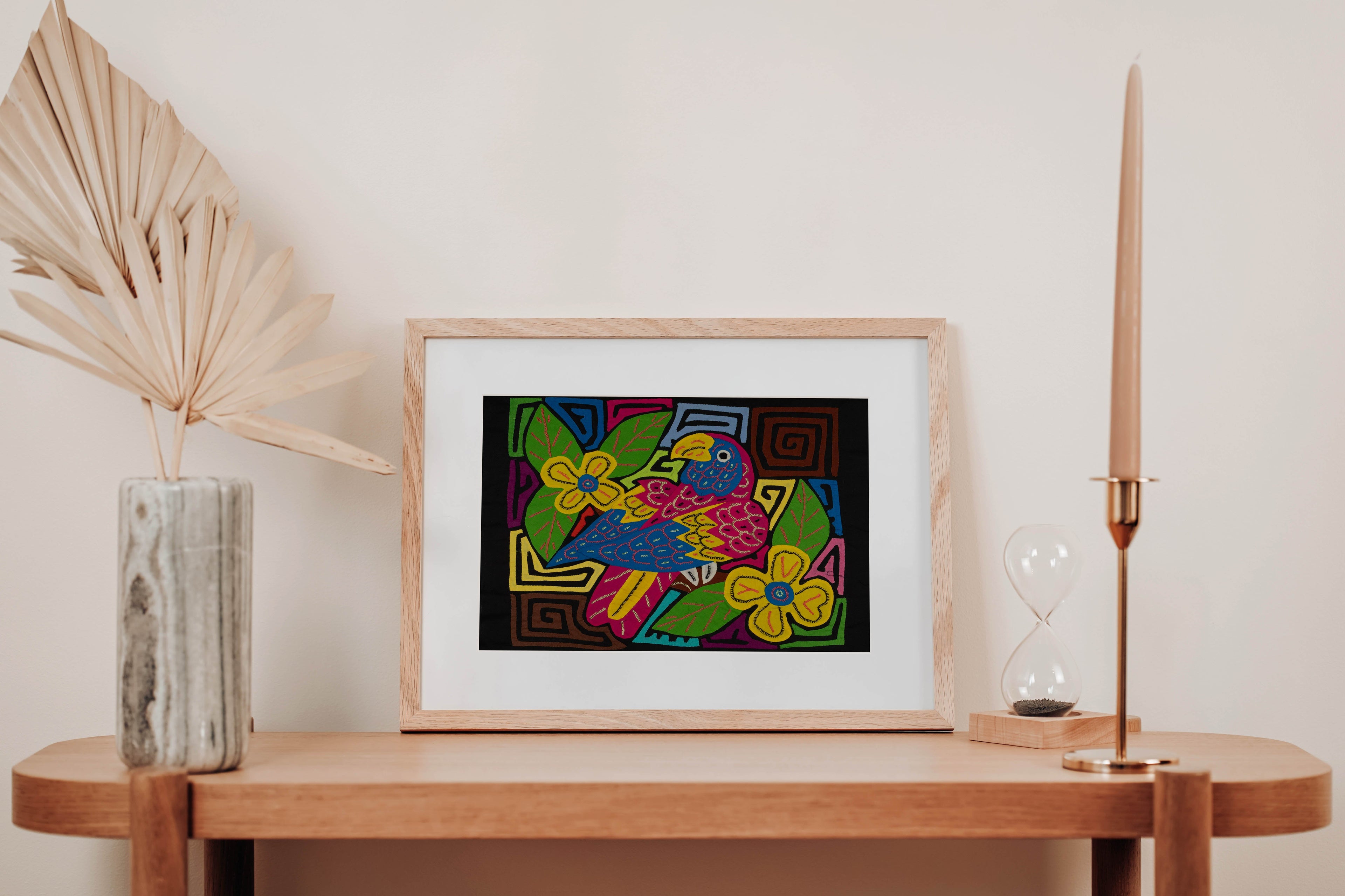 Fantasy Blue Yellow And Red Parrot Bird Mola