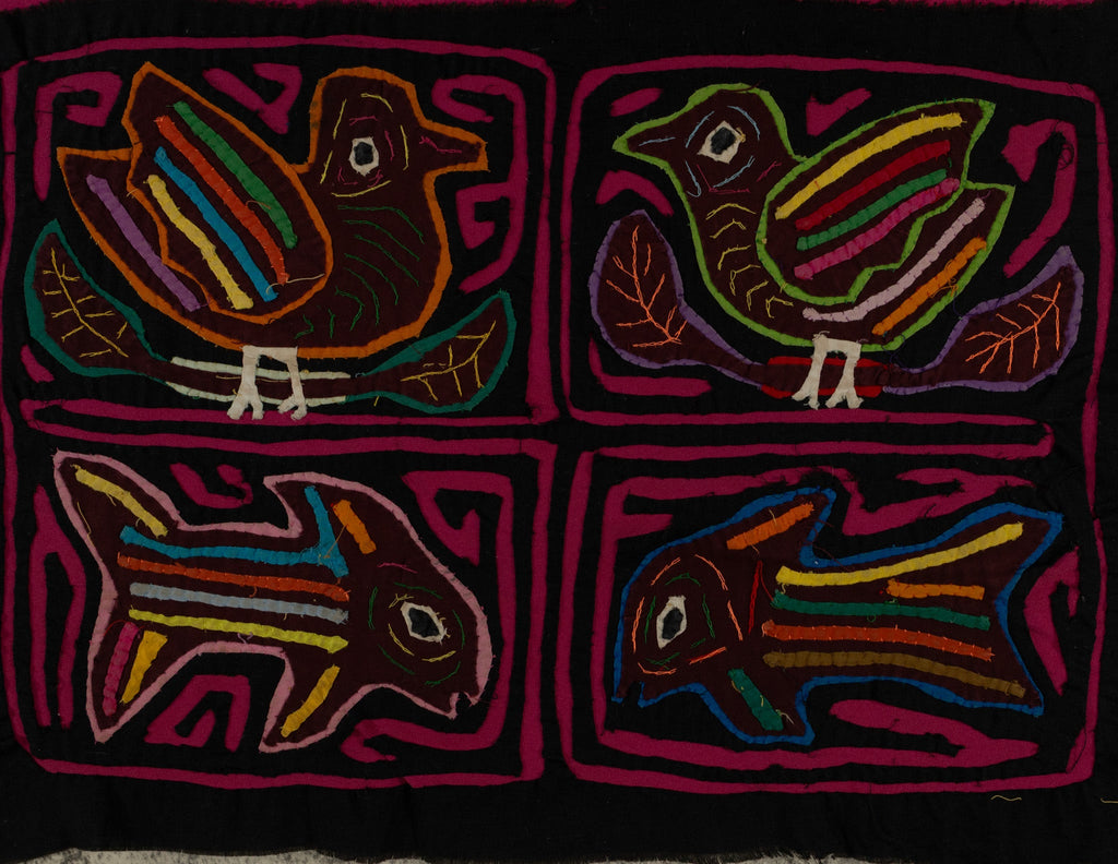Black And Rosada Wildlife Pigeon And Fish Mola