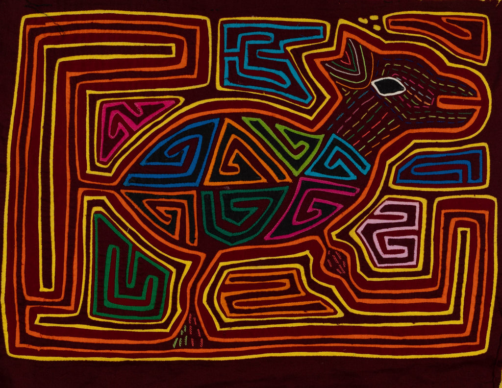 Traditional Multi-Color Deer In The Jungle Mola