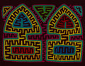 Burgundy And Yellow Arrowhead Mola