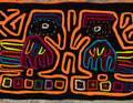 Traditional Black And Neon Orange Debate Mola