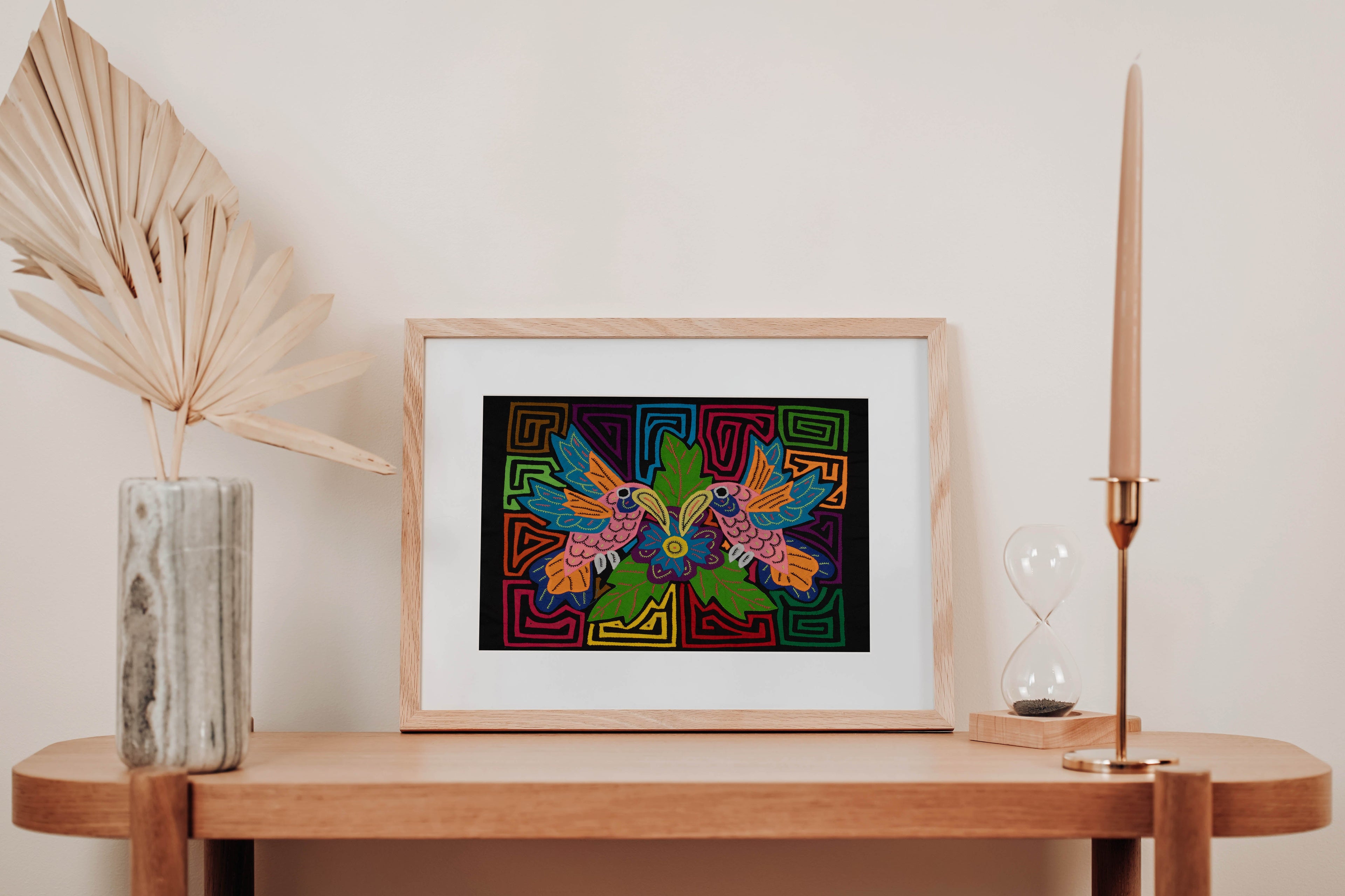Fantasy Pink And Blue Two Hummingbird Mola