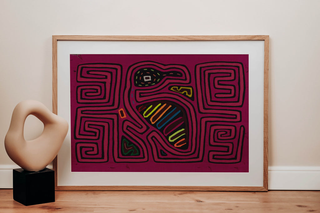 Traditional Pink Jungle Bird Mola