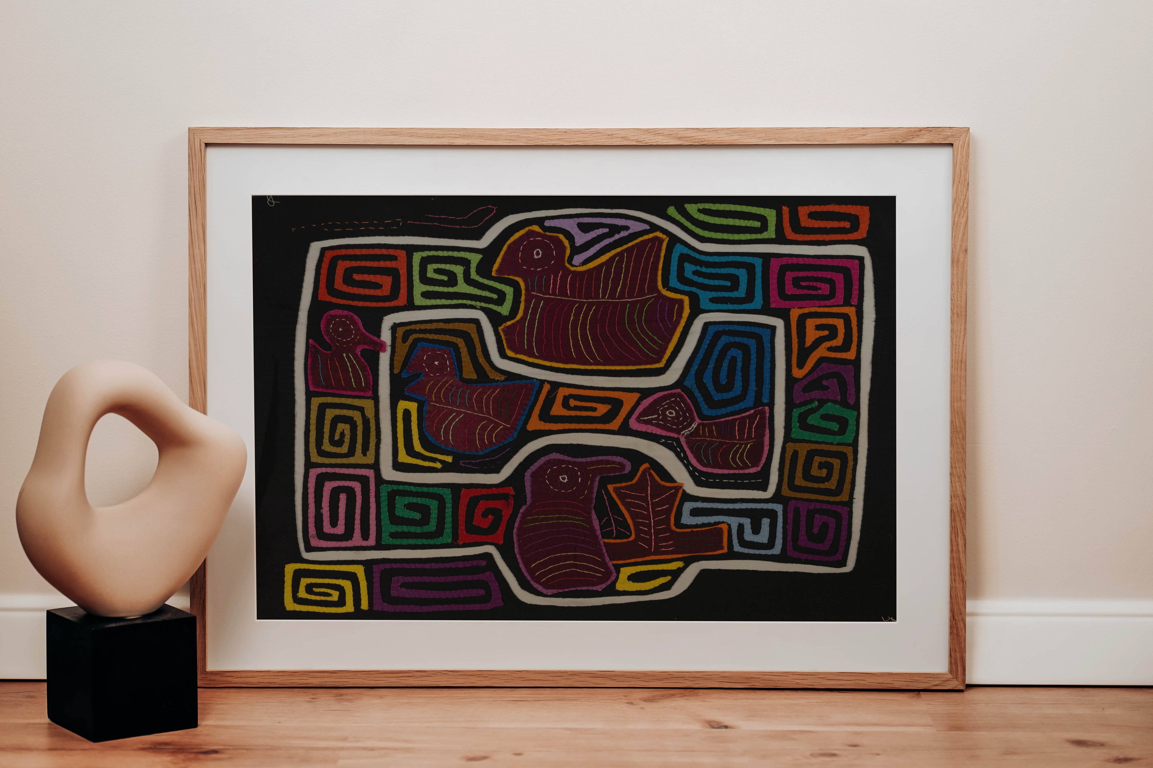 Traditional Multi-Color Ducks Galore Mola