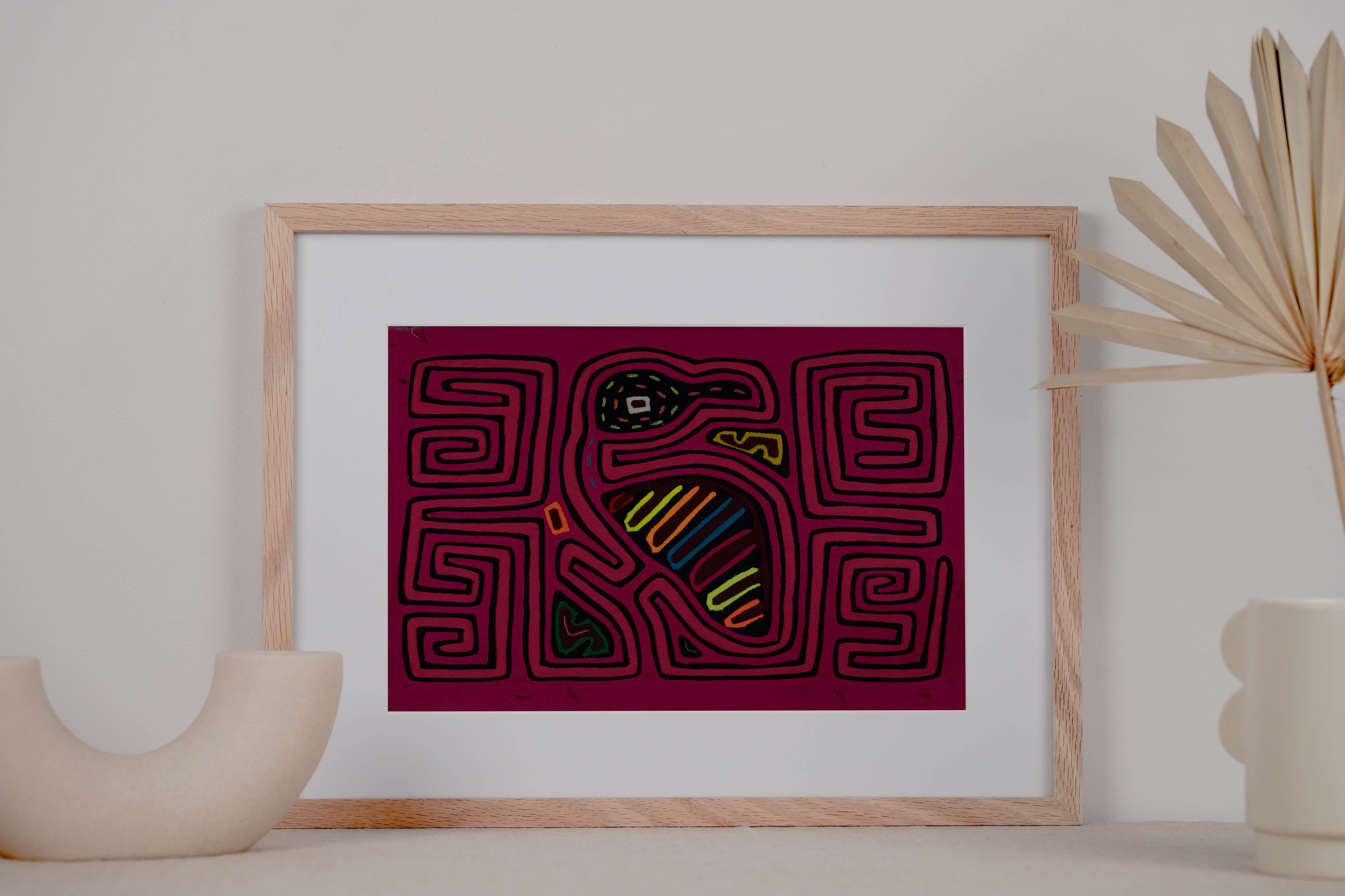 Traditional Pink Jungle Bird Mola